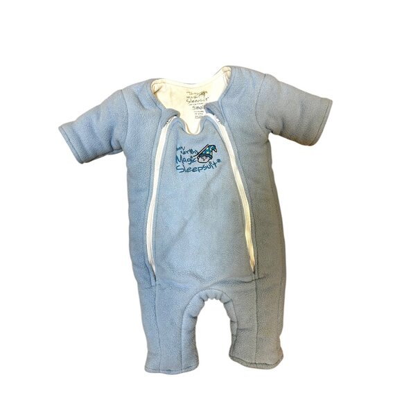 Baby Merlin’s Magic Sleepsuit Small Blue Fleece & Cotton Transition Sleep Sack B - Picture 2 of 7